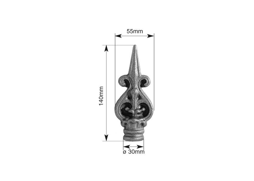 170~~LASBARE HEKPUNT 140X55MM