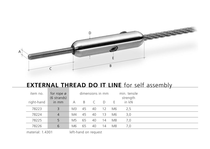 78226~~BUITENDRAAD DO IT LINE - 6MM