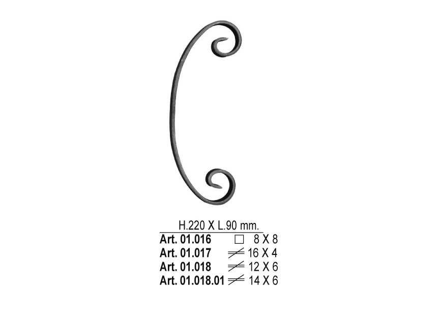 01.018~~KRUL 220X90 MM 12X6