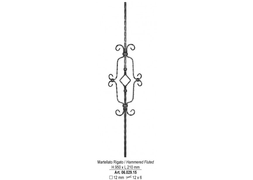 06.029.15~~SPIJL 950 X 210 MM 12X6