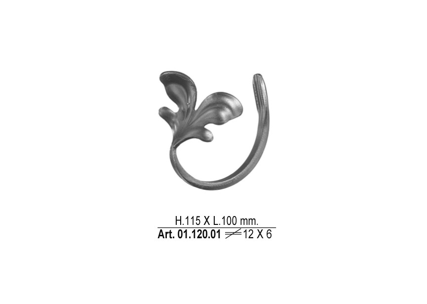 01.120.01~~KRUL 115X100MM 12X6MM LINKS