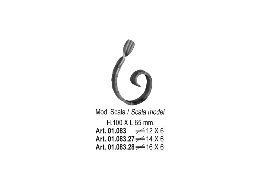 01.083.28~~C-KRUL 100X65MM - 16X6MM