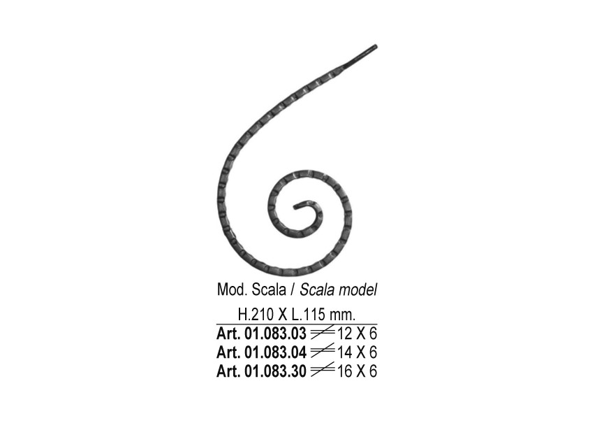 01.083.30~~KRUL 210X115MM - 16X6MM