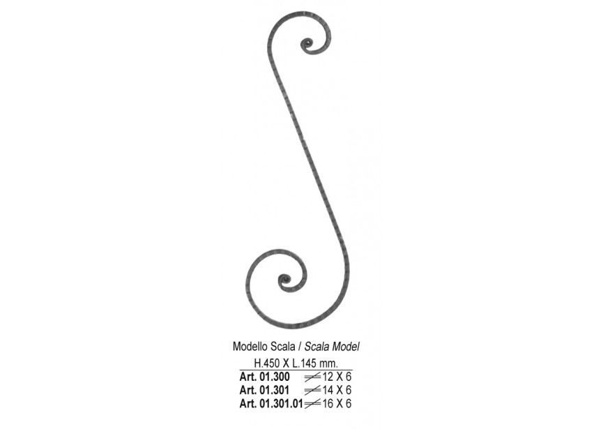 01.301.01~~S-KRUL 450X145MM - 16X6MM