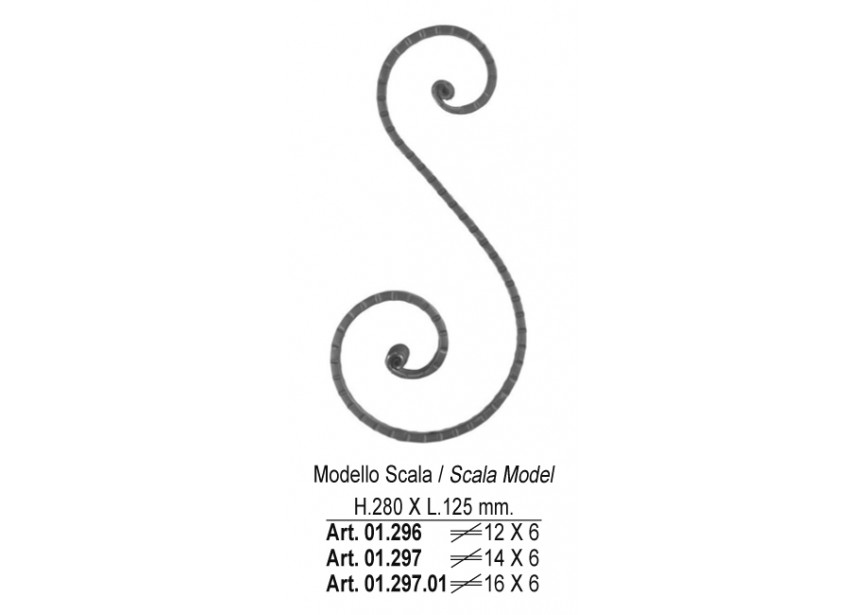 01.297~~S-KRUL 280X125MM - 14X6MM