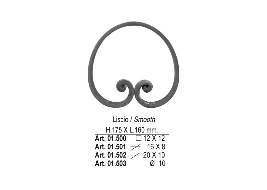 01.500~~C-KRUL 175X160MM # 12 MM