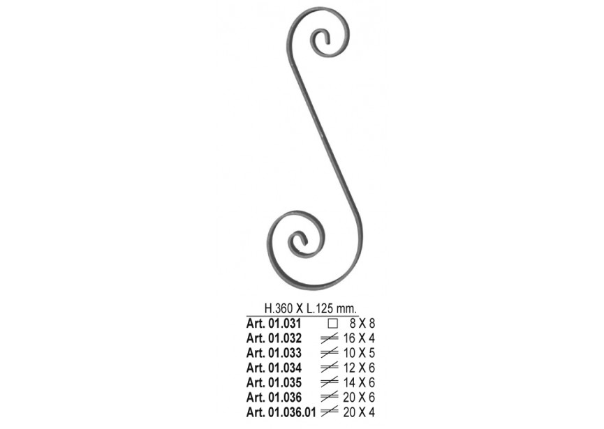 01.031~~KRUL 360X125 MM 8X8