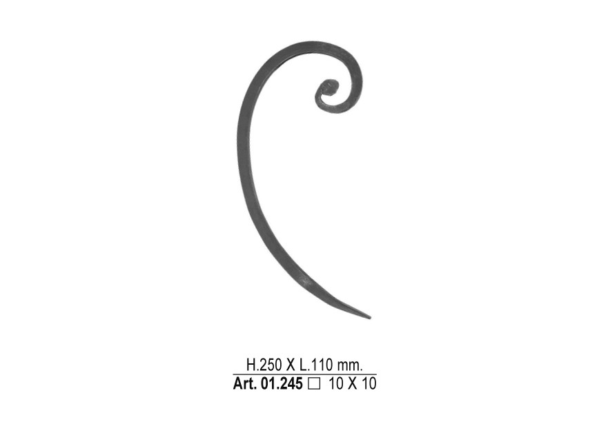 01.245~~KRUL 250X110 MM - # 10MM