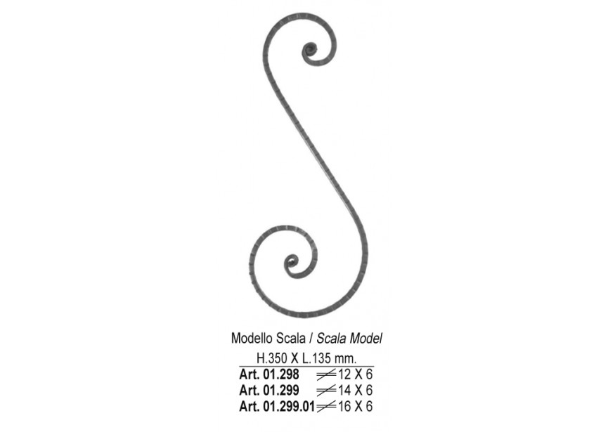 01.299~~S-KRUL 350X135MM - 14X6MM