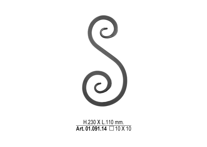 01.091.14~~S-KRUL 230X110MM - 10X10MM