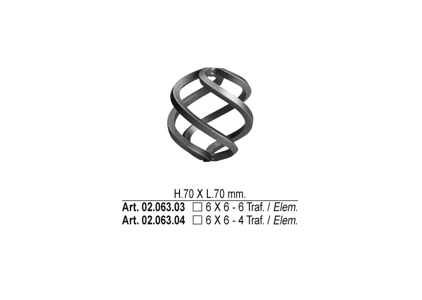 TORSADE 70X70MM