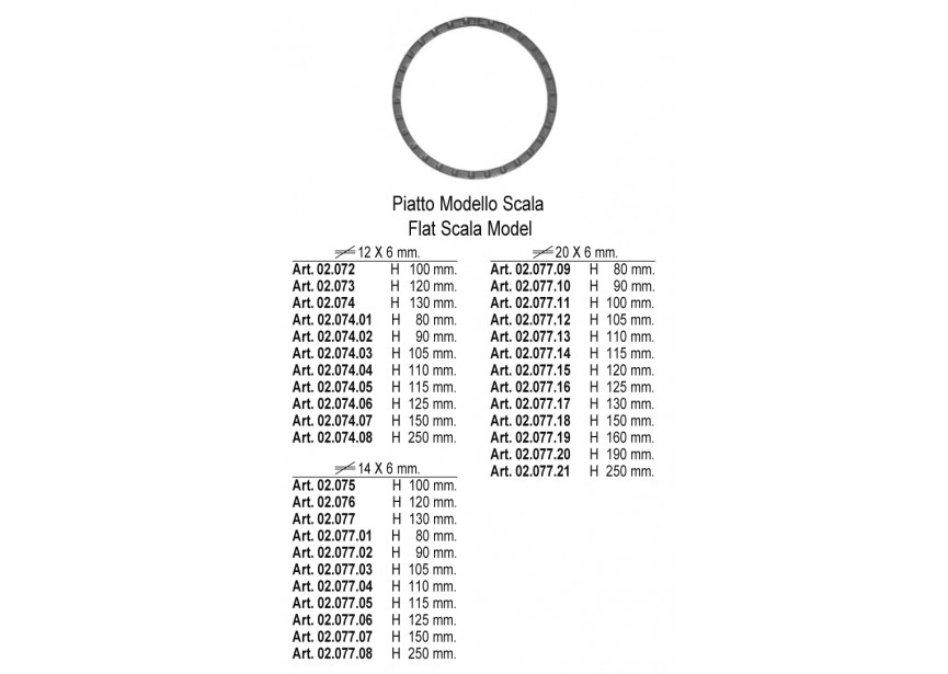 CERCLE H 90MM 12X6MM