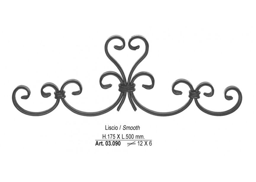 COURONNE DECORATIF 175X500MM 12X6MM