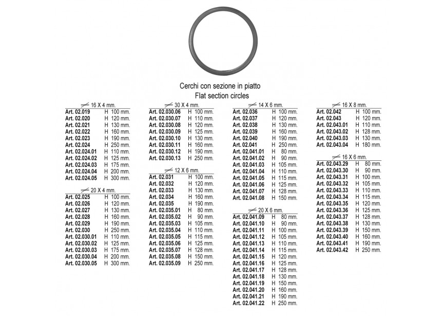 CERCLE H 90MM 16X6MM