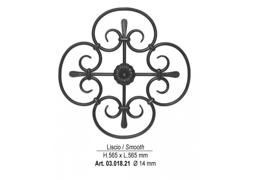 ELEMENT DECORATIF 565X565MM o 14 MM