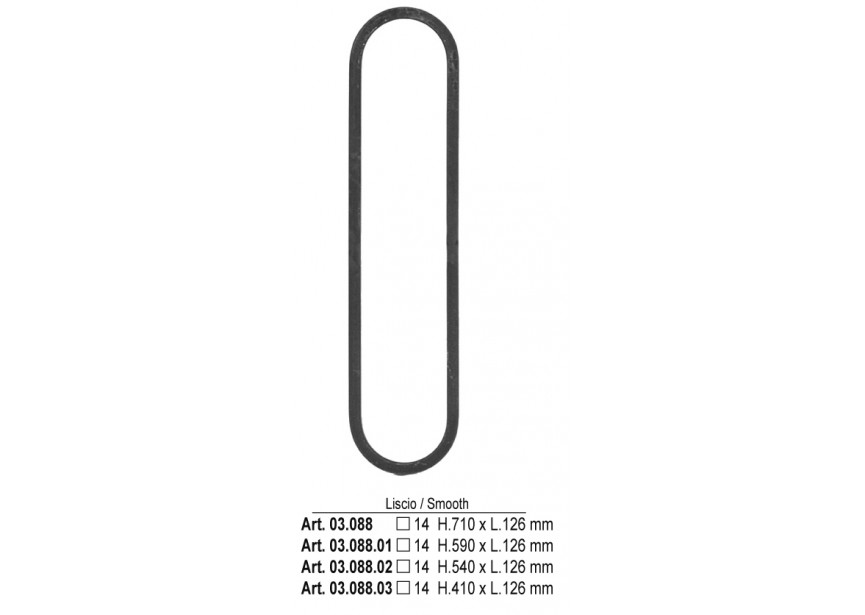 ELEMENT DECORATIF 590X126 MM #14MM