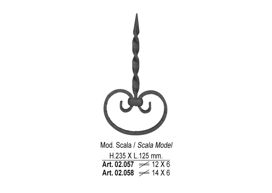 ELEMENT DECORATIF 235X125MM 12X6MM