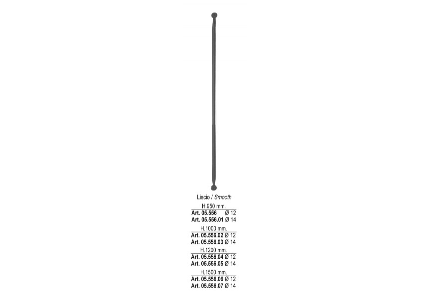 05.556~~SPIJL o 12MM H 950MM