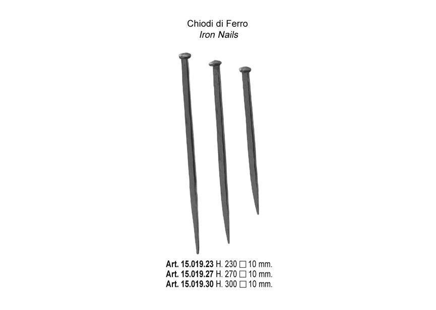 ECROU A TETE FORGEE EN POINTE DE DIAMANT H230 #10MM