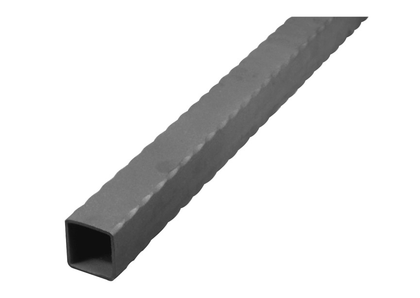 TUBE PROFILE MARTELE 60X60X2.5MM - L 3M