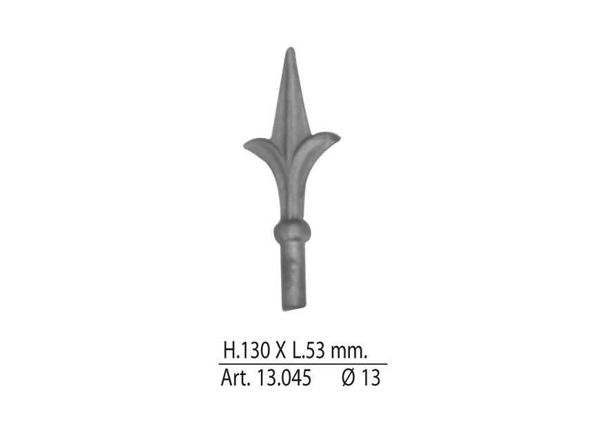 POINTE DE LANCE H130 X L 53 MM