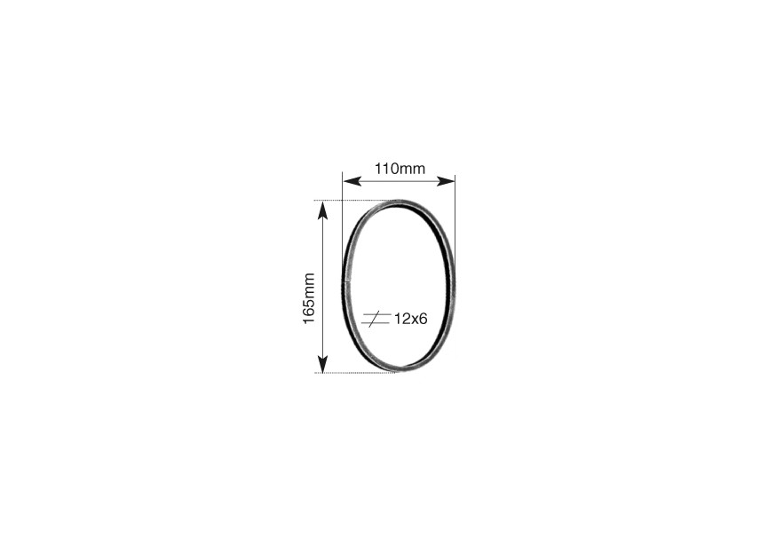 OV111~~OVALE RING 110MM 12X6MM.