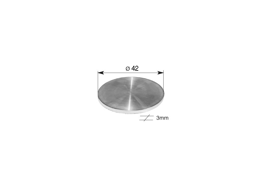 DISQUE INOX 42X3 GRAIN 320