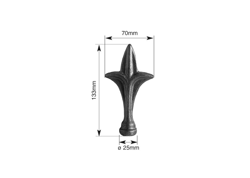 POINTE DE LANCE 133X70MM.