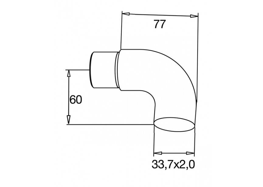 130739-233-12~~EINDKNOP VOOR BUIS Ø 33,7X2,0MM,