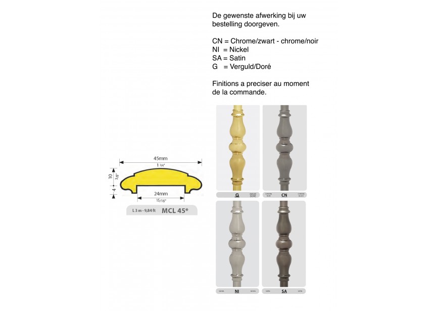 MAIN COURANTE FINITION - DORE