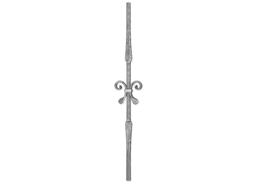 BALUSTRE MARTELE SUR ANGLE #14MM - L. 1150MM