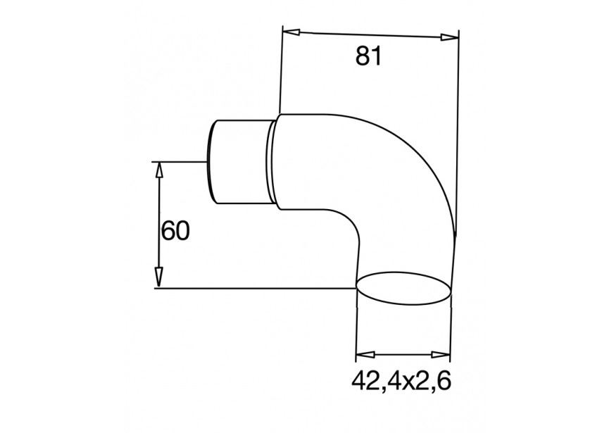 Boutons d´ornement End scroll 90°,