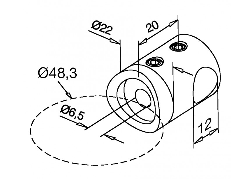 Supports transversaux plat,avec perçage droit EMB 4 PCES !!