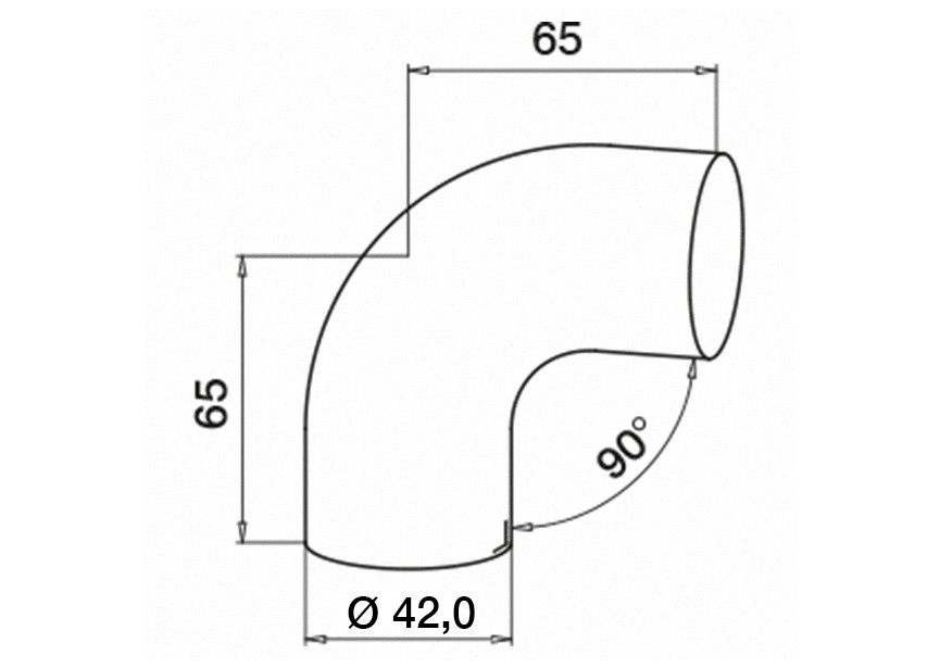 170739-042~~EINDKNOP 90°, INKL. 1 ADAPTER