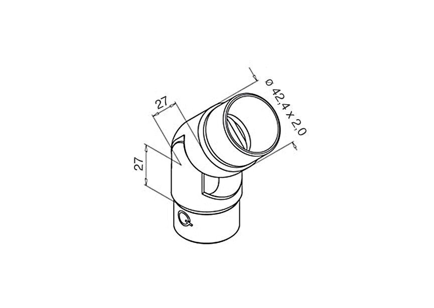 140312-242-10~~Q-LINE VERBINDERS - FLEXIBEL MOD.0312 H.27