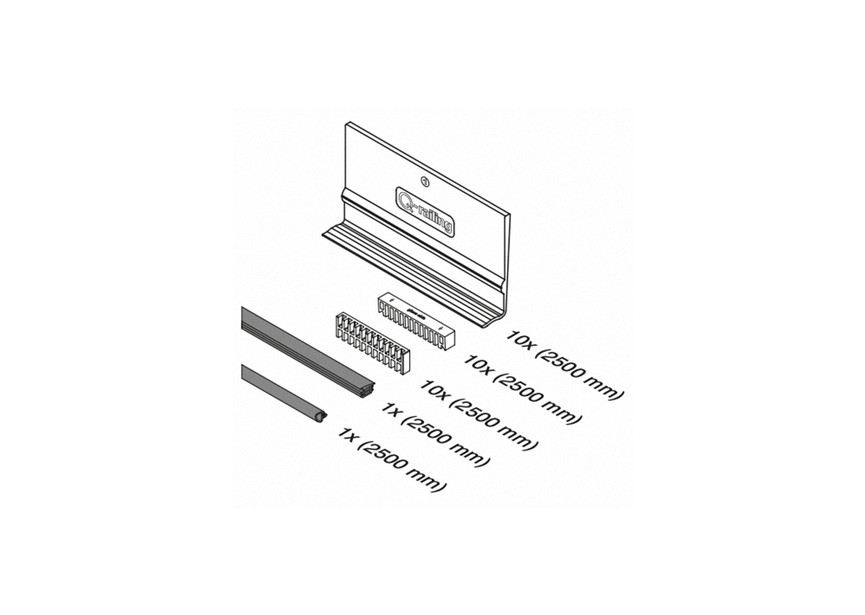 208101-050-21~~RUBBERSET PRO L=5000mm, voor 20,76mmVSG (10-10-2)