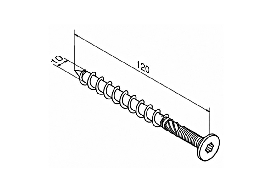 250260-012~~Spaanplaatschroef met verzonken kop, Assy 3.0,