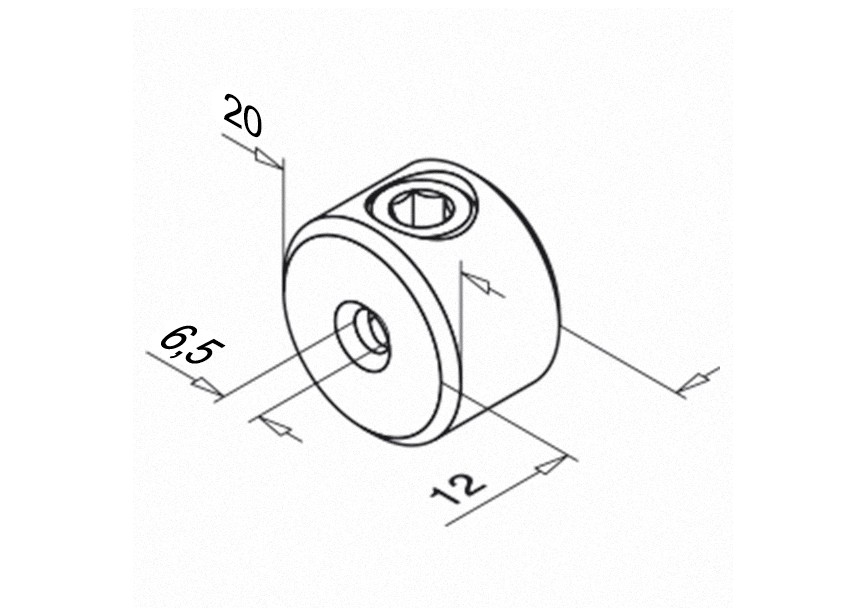 Système de câble - serre-cable 6 mm,