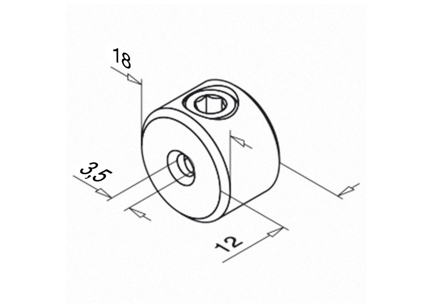 Système de câble - serre-cable 3,2 mm EMB 6 PCS