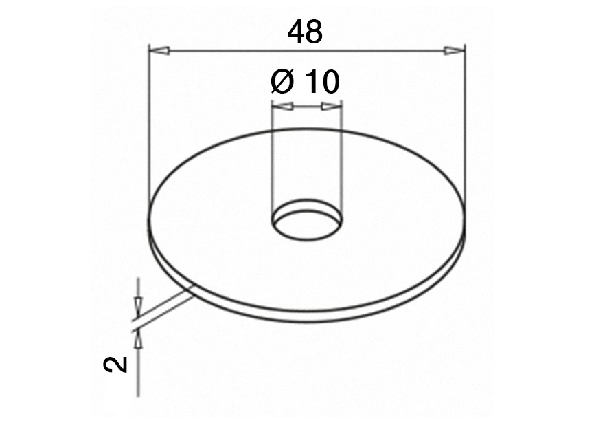 Cale caoutchouc pour adaptateur de verre,