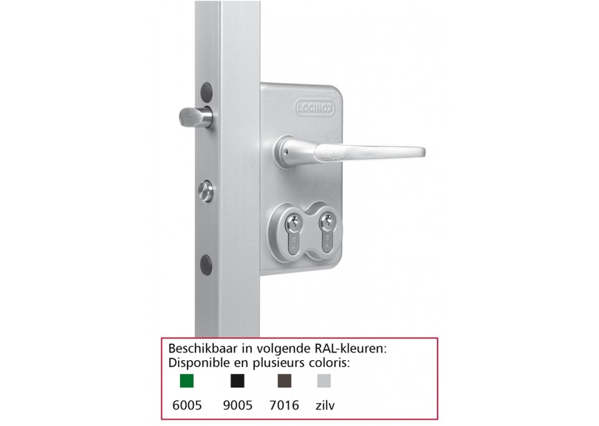 SERRURE DOUBLE CYLINDRE POUR PROFIL 100 - 6005