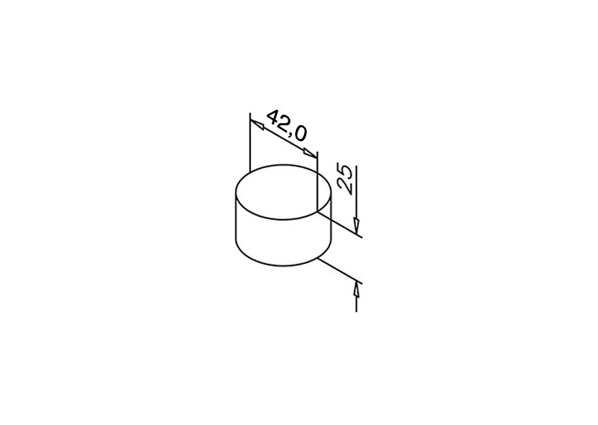 170732-042~~AFGERONDE EINDKAP, INKL. 1 ADAPTER