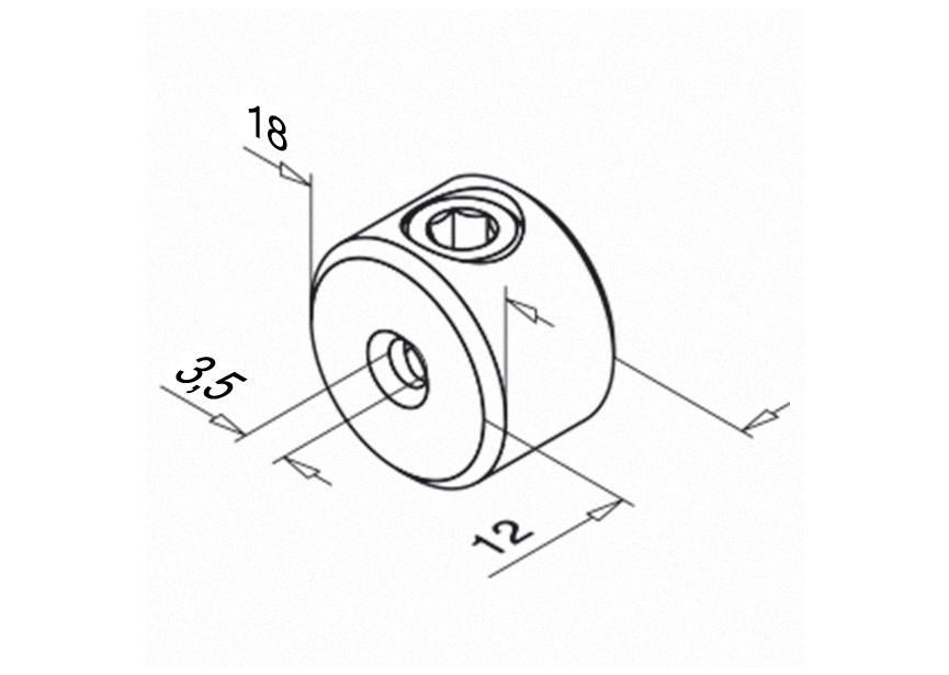 137400-003~~EASY FIX KABEL STOPPER 3,2MM, VPE 6 STUKS