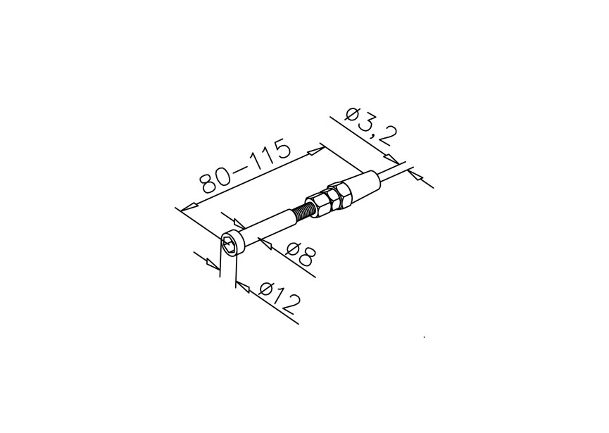 Système de câble - Tendeur filetage M16,