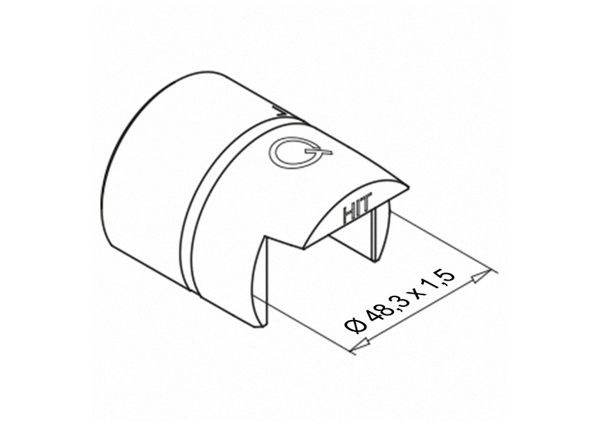 146792-048~~Connector EASY HIT, 48,3mm x 1,5mm,