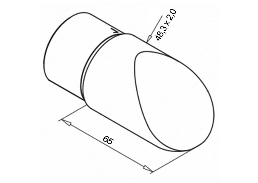 Embout décoratif - mod. 0738 -