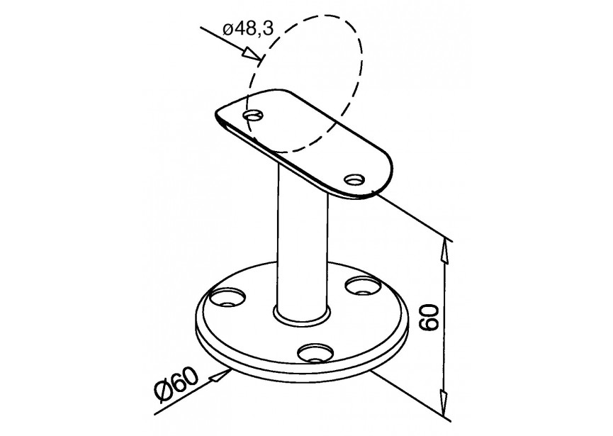 Supports tube plat,