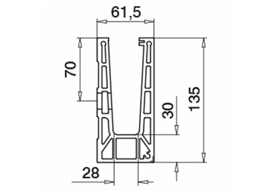 PRO - montage latéral - angle rentrant 90°