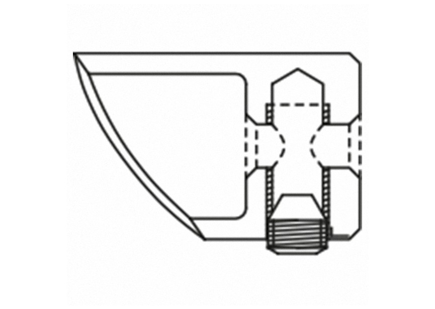 Entretoise p/ câble Ø3,2-4mm, fixat° s/ tube Ø42,4