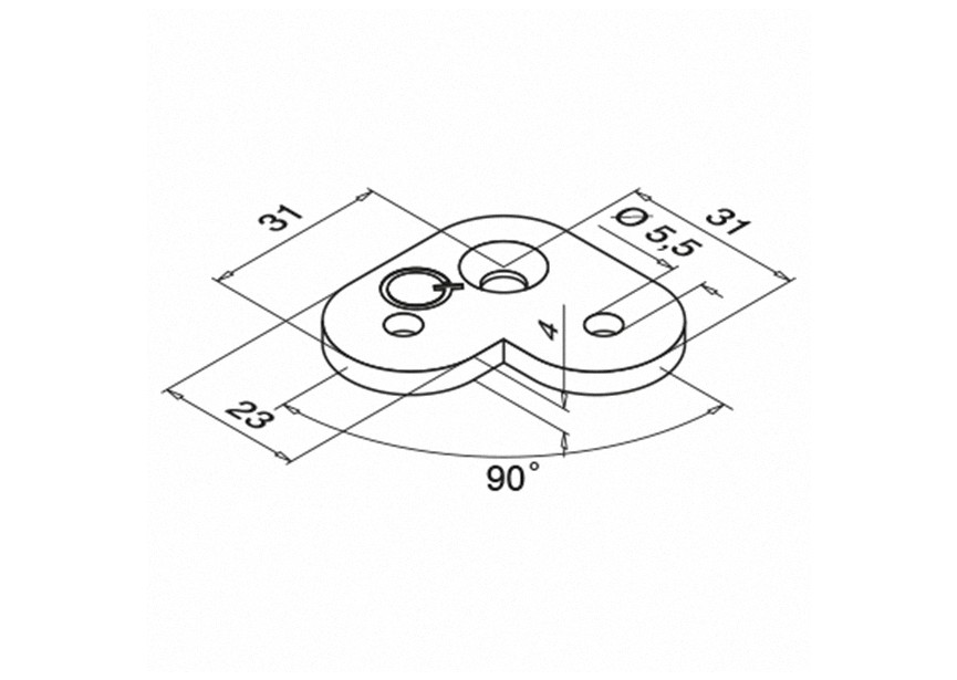 Plat 90°,